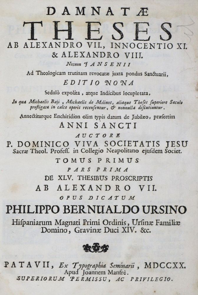 Große Abbildung Nr.1: 133-215 Viva,D.: (Alte Drucke, Handschriften und Theologie)