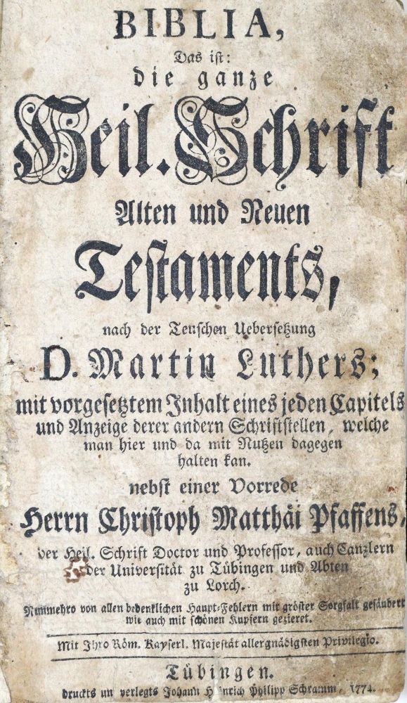 Große Abbildung Nr.1: 133-22 Biblia germanica.: (Bibeln)