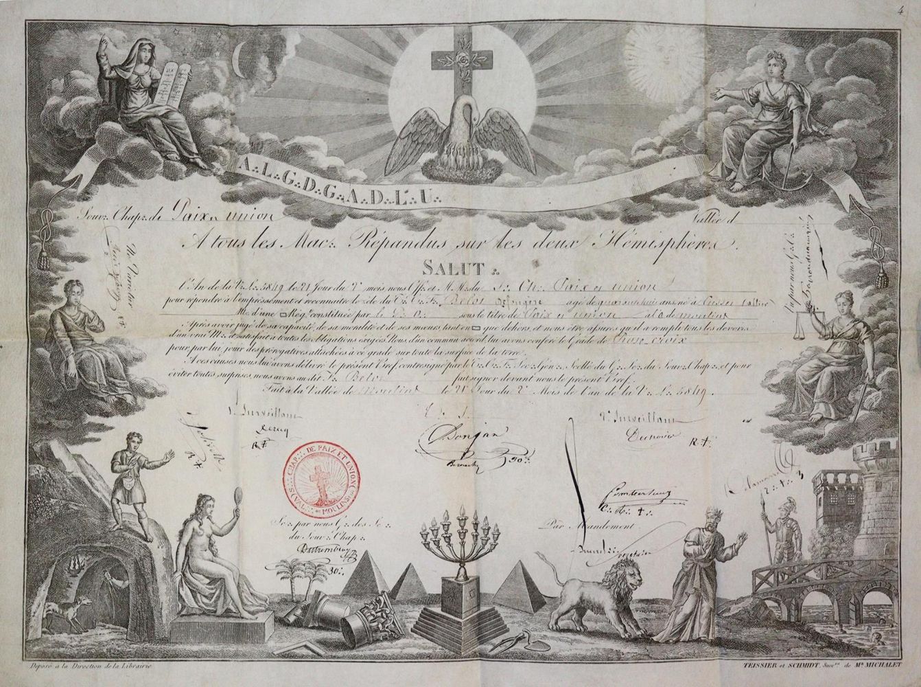 Große Abbildung Nr.1: 133-242 Konvolut: (Freimaurerei)