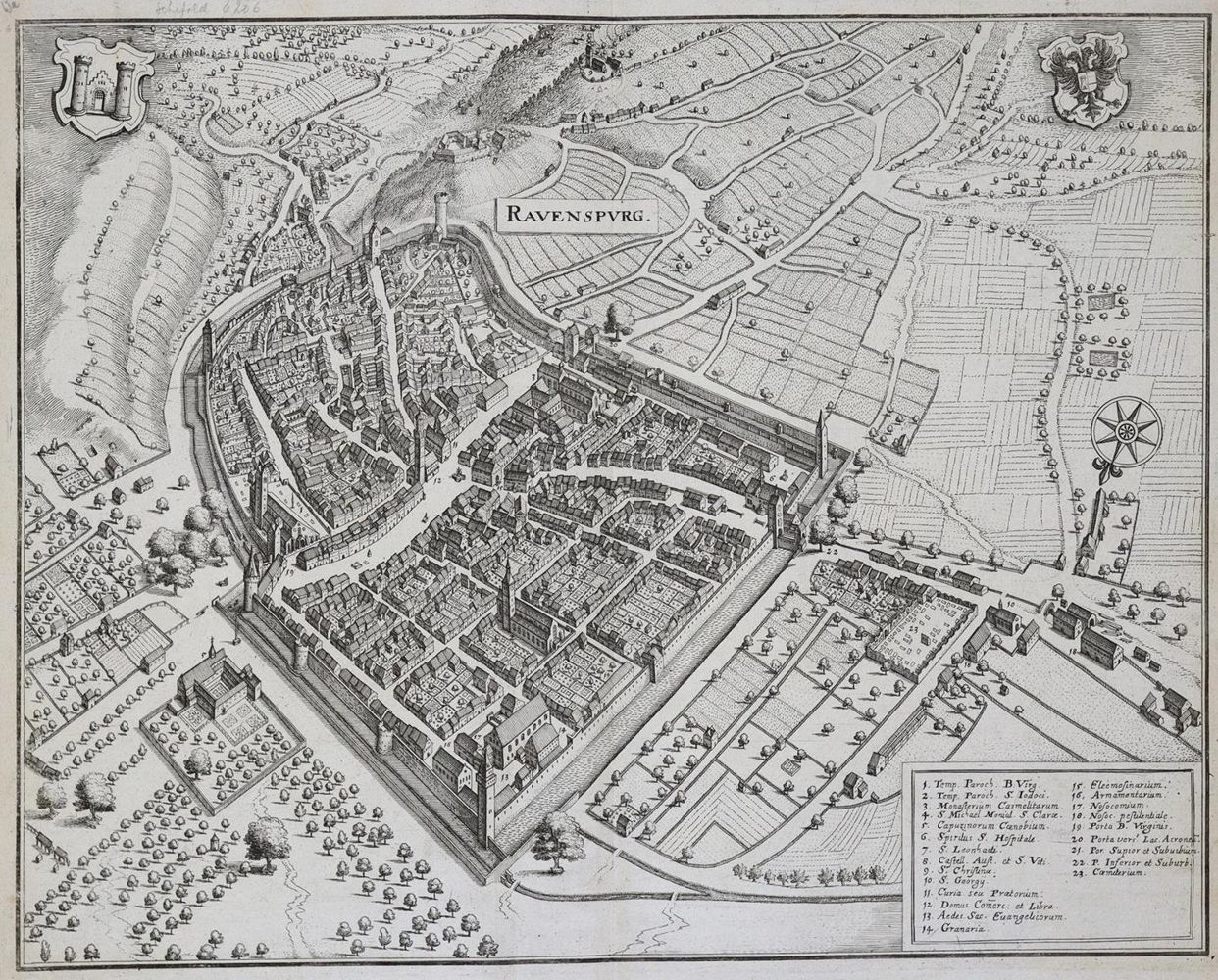 Große Abbildung Nr.3: 133-2571 Ravensburg.: (Deutschland, Baden-Württemberg)