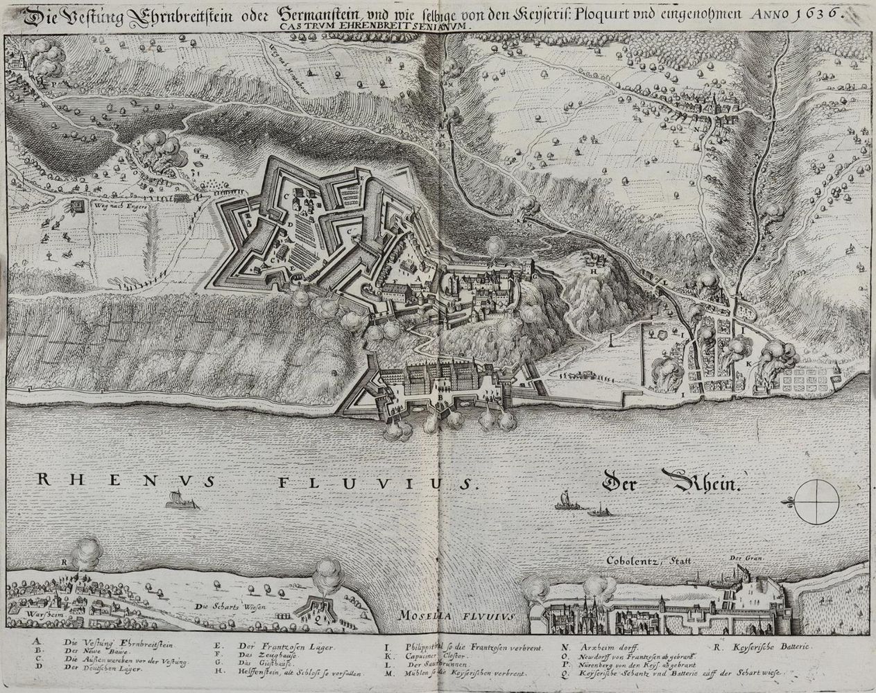 Große Abbildung Nr.1: 133-2647 Ehrenbreitenstein. Festung.: (Deutschland)