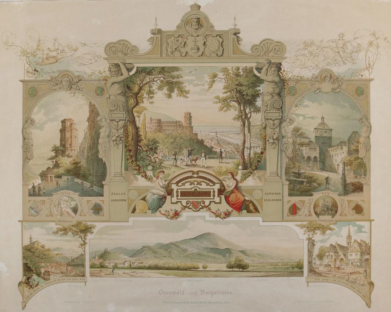 Große Abbildung Nr.2: 133-2698 Heidelberg.: (Deutschland)