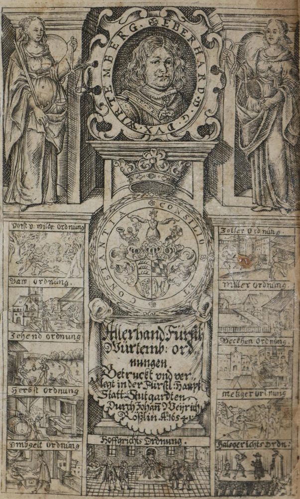 Große Abbildung Nr.1: 133-279 Württemberg.: (Juridica und Kriminologie)