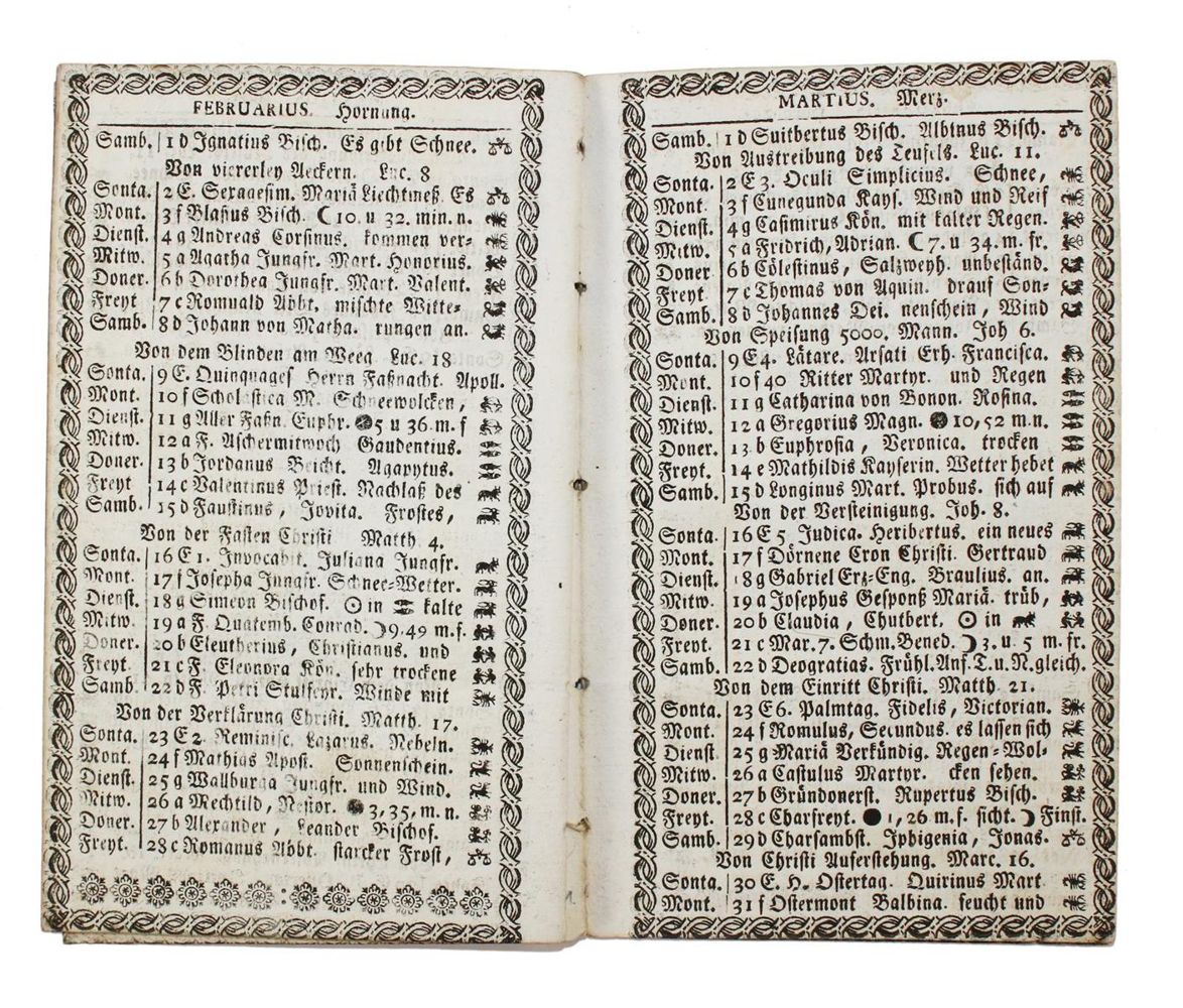 Große Abbildung Nr.2: 133-281 Ziegler,J.A.O.v.: (Kalender)