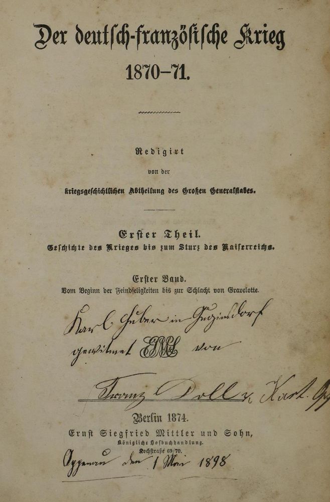 Große Abbildung Nr.1: 133-298 Deutsch-französische Krieg, Der,: (Militaria)