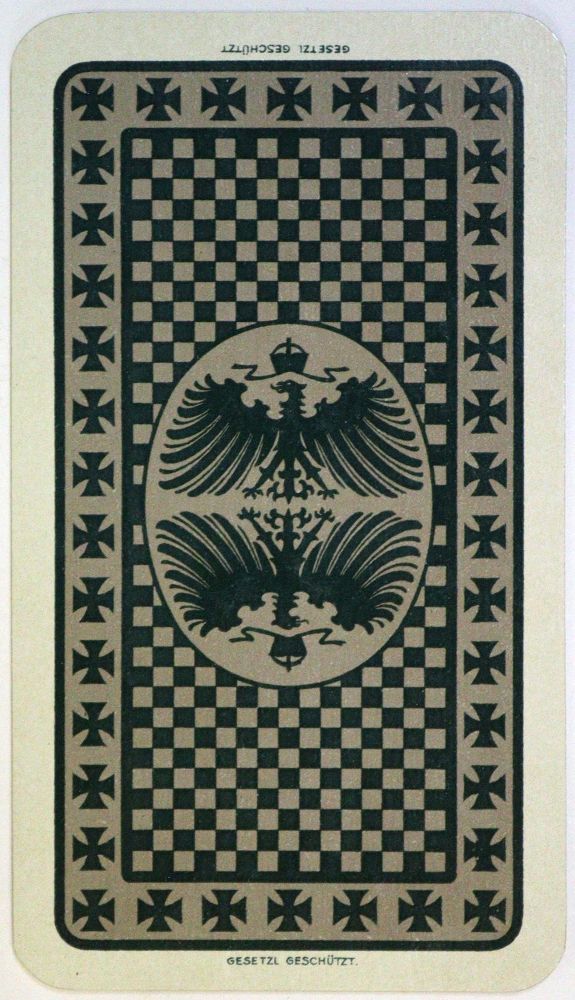 Große Abbildung Nr.5: 133-301 Deutsche Kriegs-Spielkarte.: (Militaria, Kartenspiele)