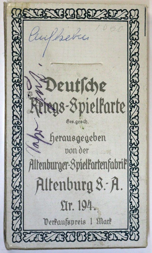 Große Abbildung Nr.7: 133-301 Deutsche Kriegs-Spielkarte.: (Militaria, Kartenspiele)