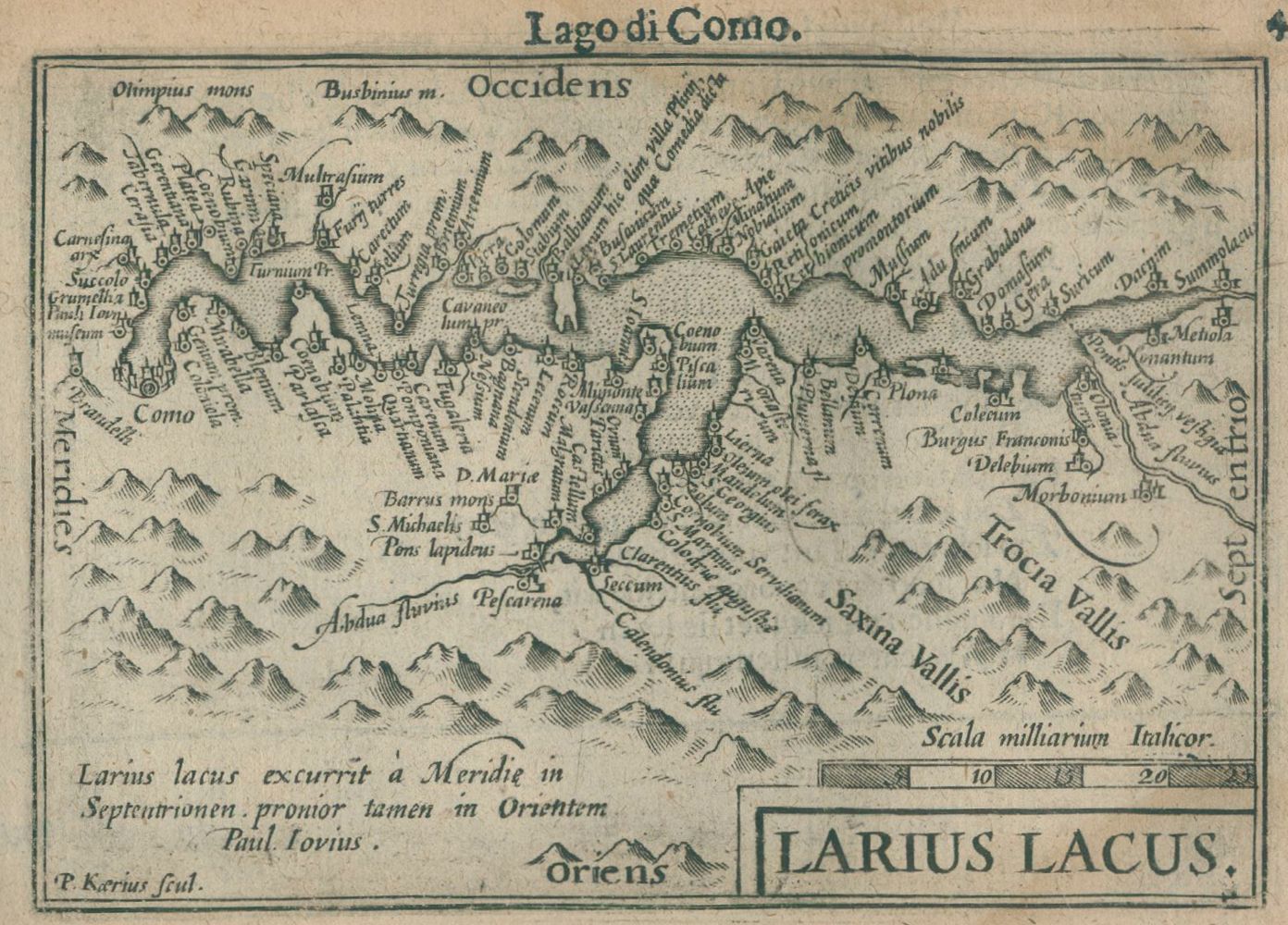 Große Abbildung Nr.1: 133-3037 Como.: (Ausland, Italien)