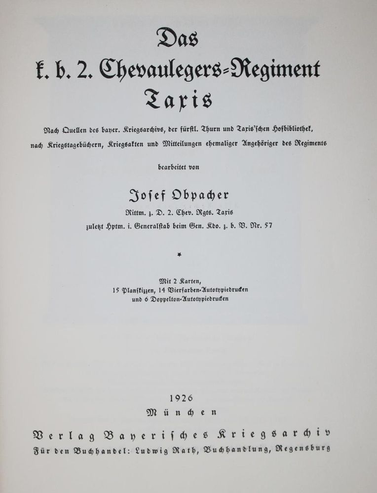 Große Abbildung Nr.1: 133-305 Obpacher,J.: (Militaria, Regimentsgeschichte)