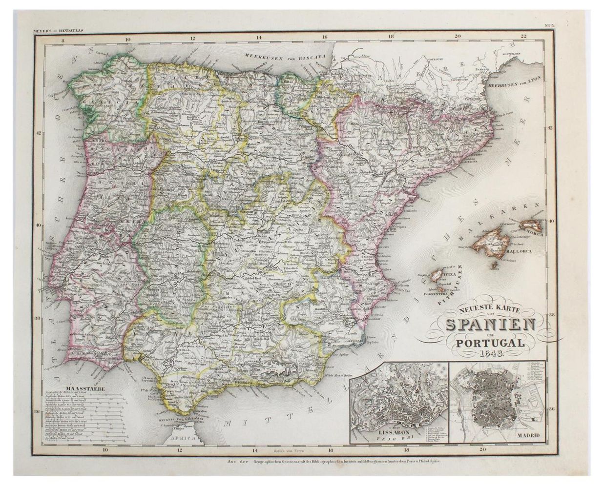 Große Abbildung Nr.3: 133-3166 Spanien u. Portugal.: (Ausland, Spanien)