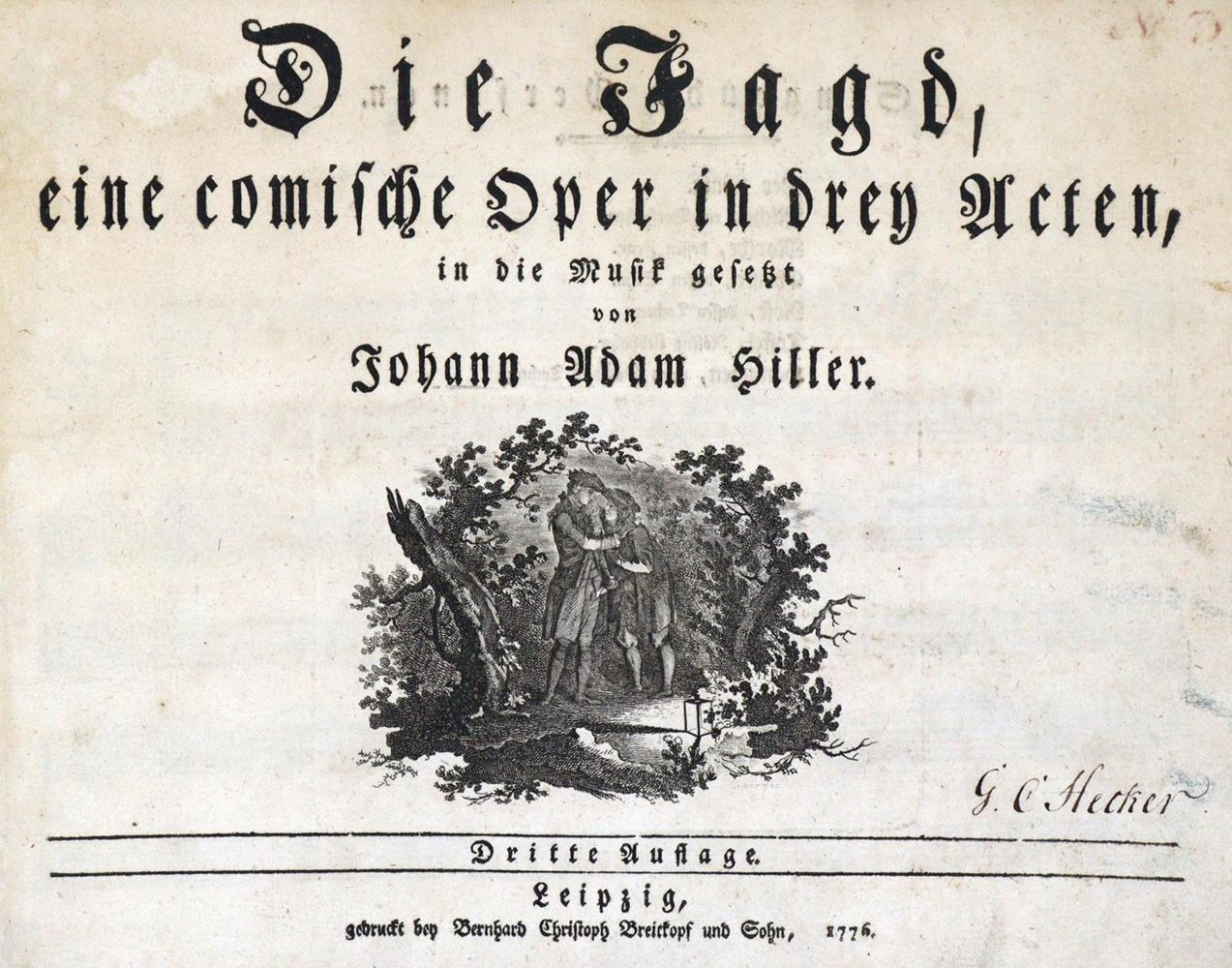 Große Abbildung Nr.1: 133-320 Hiller,J.A.: (Musik)