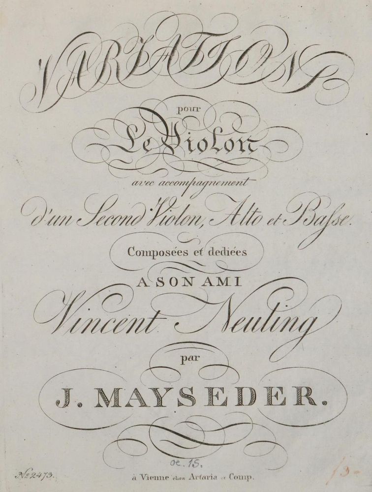 Große Abbildung Nr.1: 133-321 Mayseder,J.: (Musik)