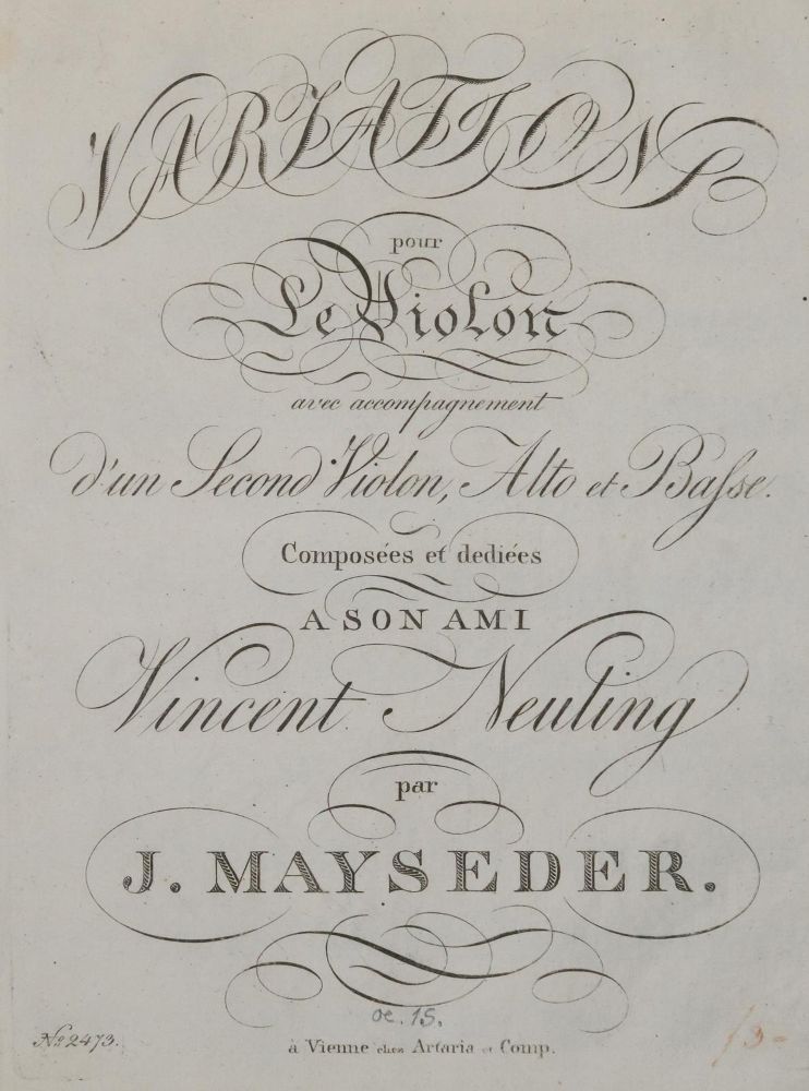Große Abbildung Nr.3: 133-321 Mayseder,J.: (Musik)