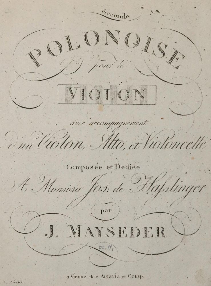 Große Abbildung Nr.4: 133-321 Mayseder,J.: (Musik)
