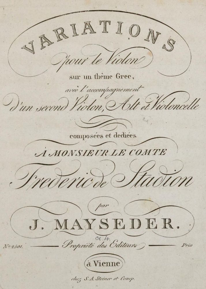 Große Abbildung Nr.5: 133-321 Mayseder,J.: (Musik)