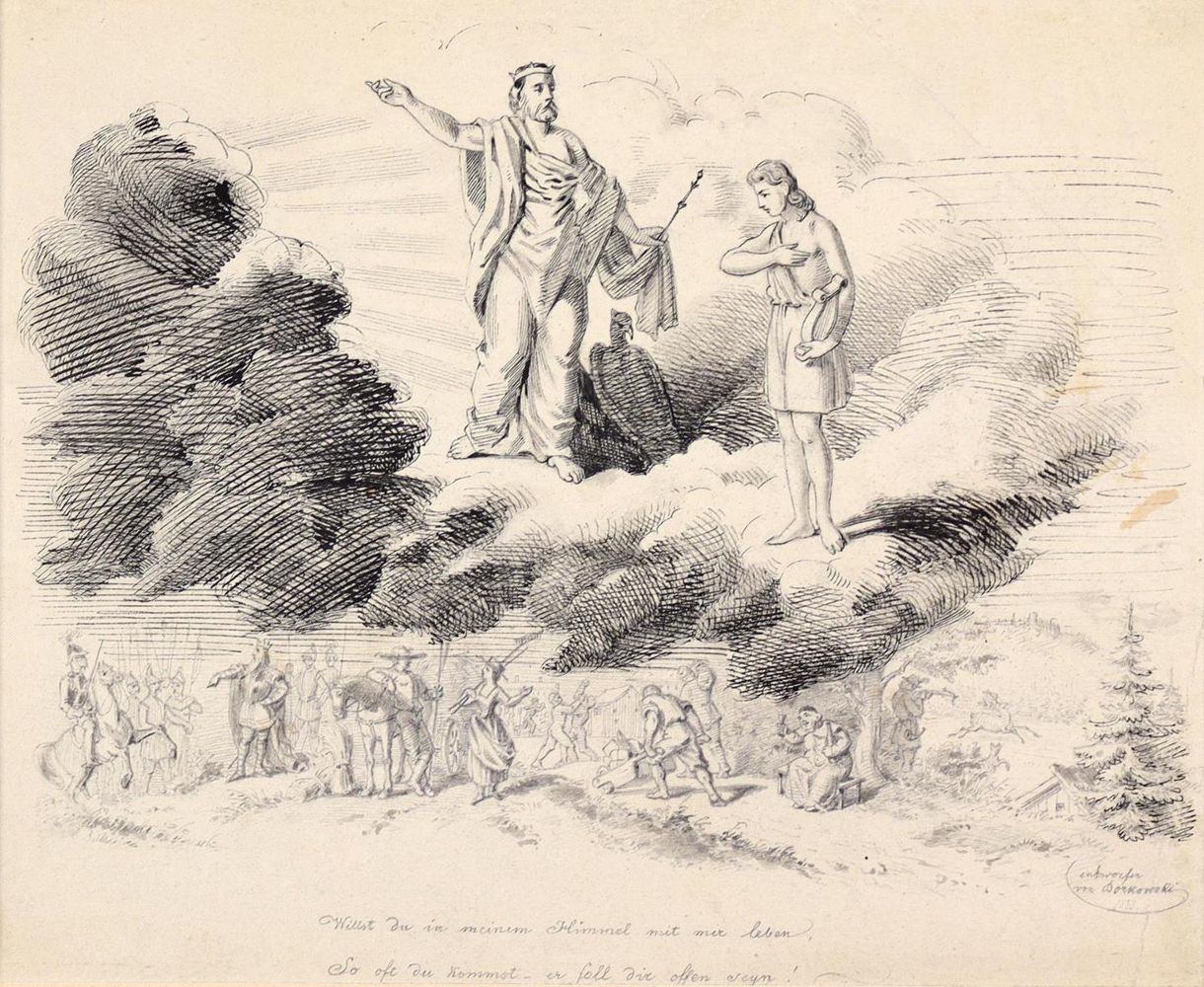 Große Abbildung Nr.1: 133-3310 Borkowski, Carl Ritter von: (Künstlergraphik)