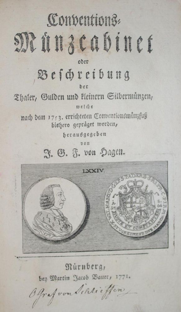 Große Abbildung Nr.1: 133-333 Hagen,J.G.F.v.: (Numismatik u. Siegelkunde, Medaillen)
