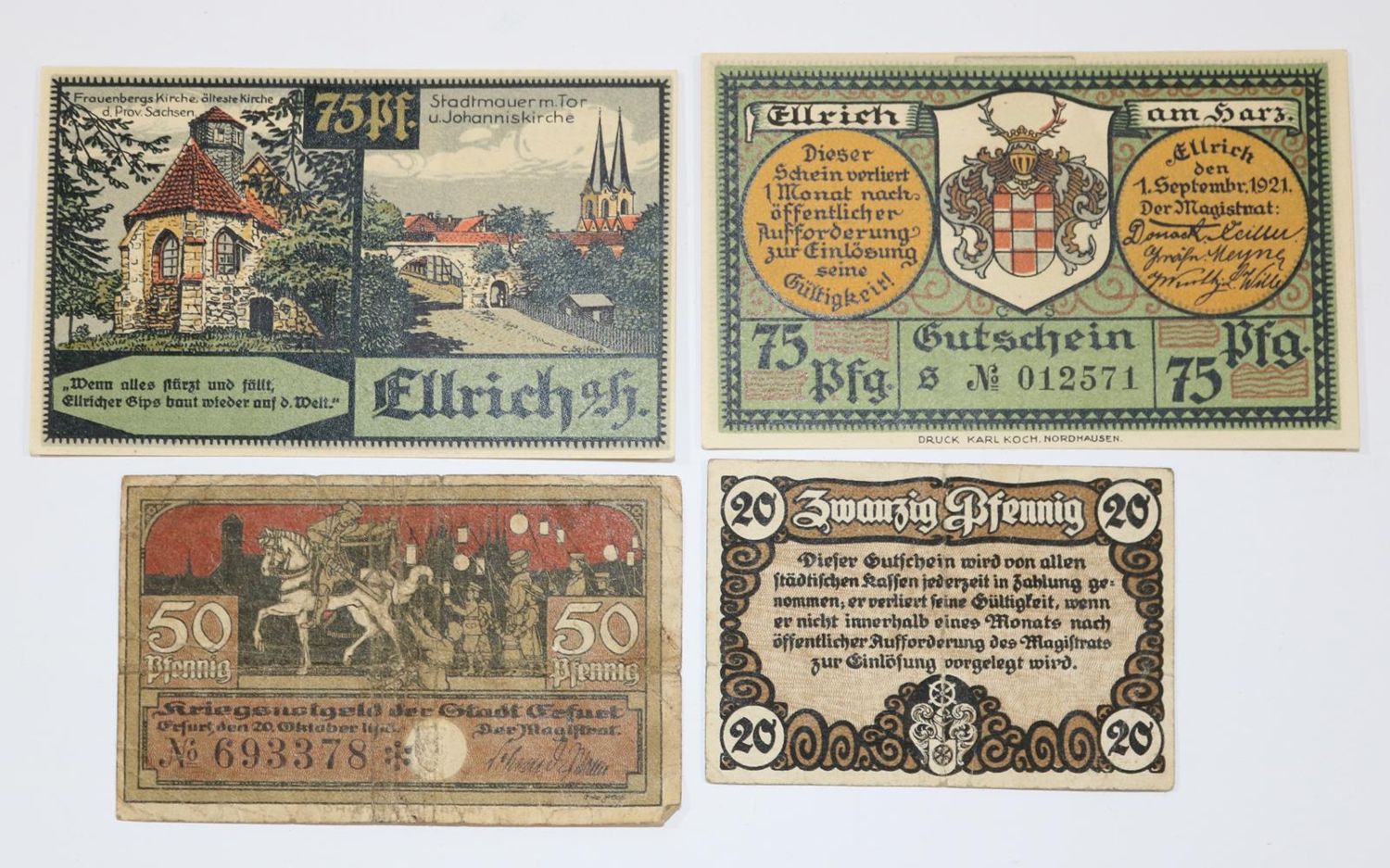 Große Abbildung Nr.1: 133-337 Notgeld-Sammlung.: (Numismatik u. Siegelkunde, Medaillen, Ostdeutschland)