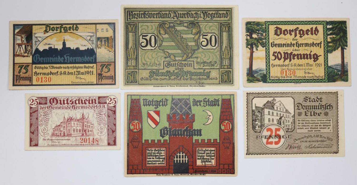 Große Abbildung Nr.4: 133-337 Notgeld-Sammlung.: (Numismatik u. Siegelkunde, Medaillen, Ostdeutschland)