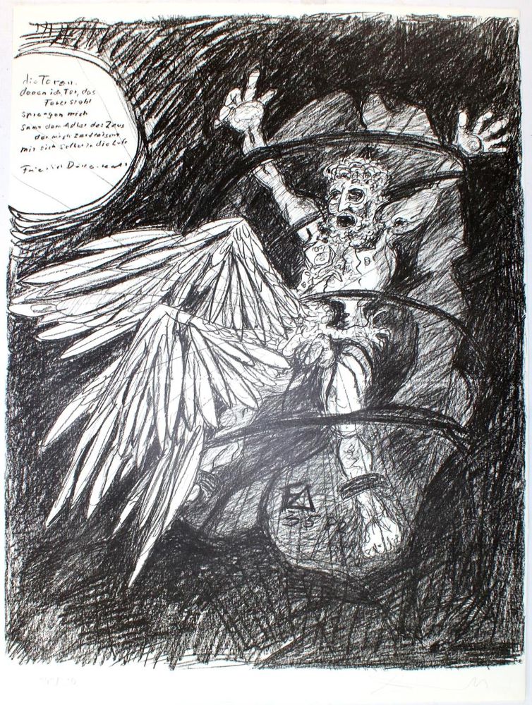 Große Abbildung Nr.1: 133-3450 Dürrenmatt, Friedrich: (Künstlergraphik)