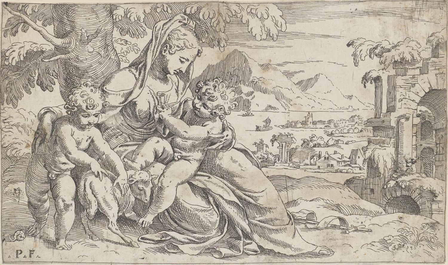 Große Abbildung Nr.1: 133-3468 Farinati, Orazio: (Künstlergraphik)