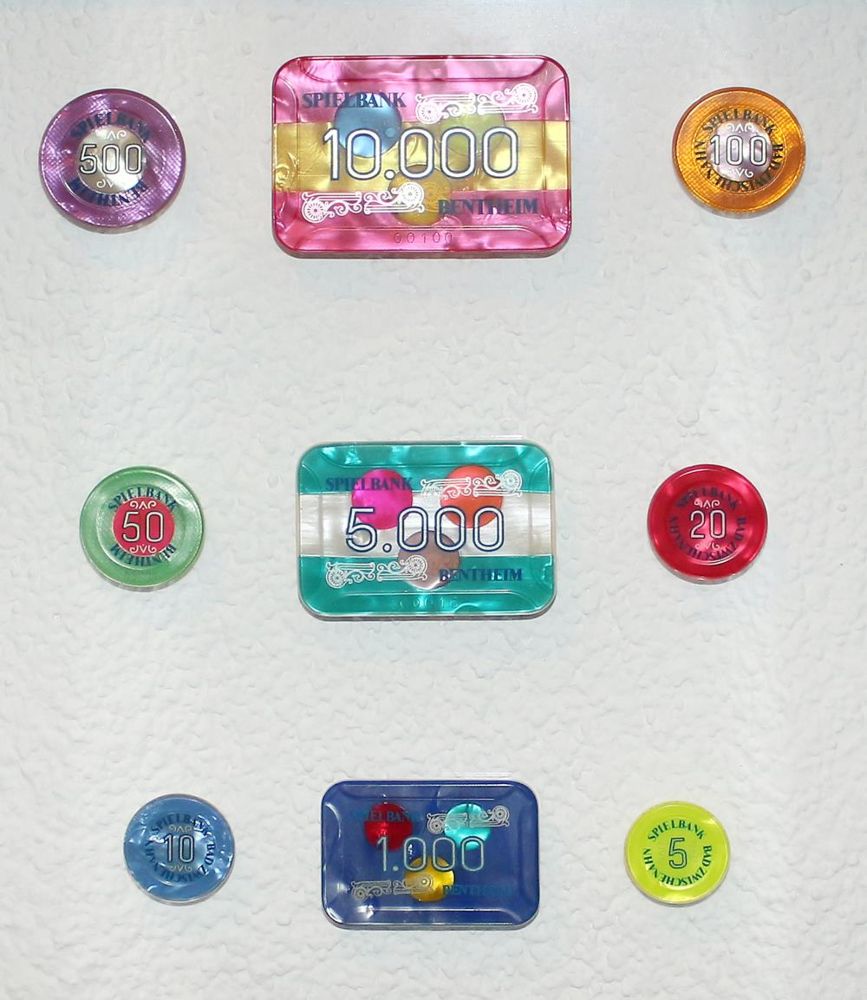 Große Abbildung Nr.26: 133-348 Jetons. (Spiele, Casino)