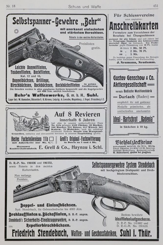 Große Abbildung Nr.1: 133-370 Schuss und Waffe.: (Jagd)