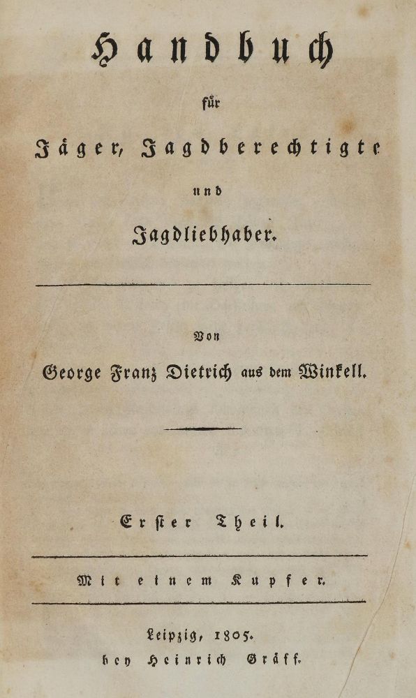 Große Abbildung Nr.2: 133-372 Winkell,G.F.D.aus dem.: (Jagd)