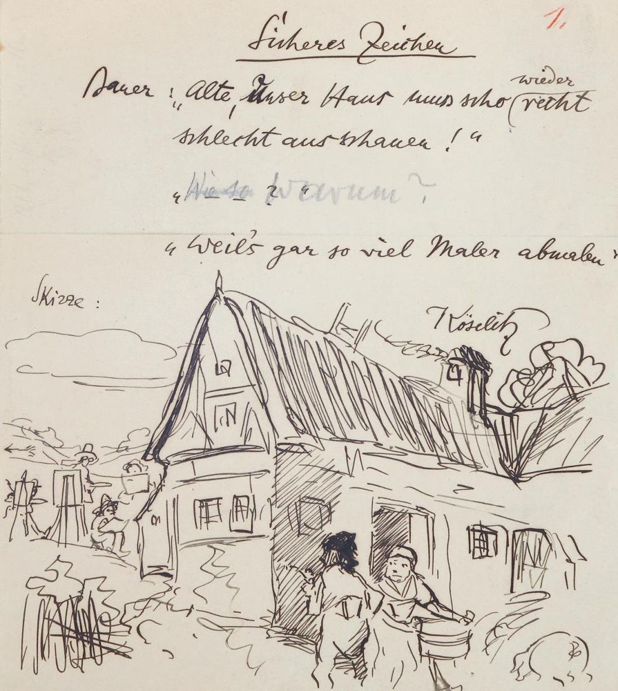 Große Abbildung Nr.1: 133-3732 Köselitz, Rudolf: (Künstlergraphik)