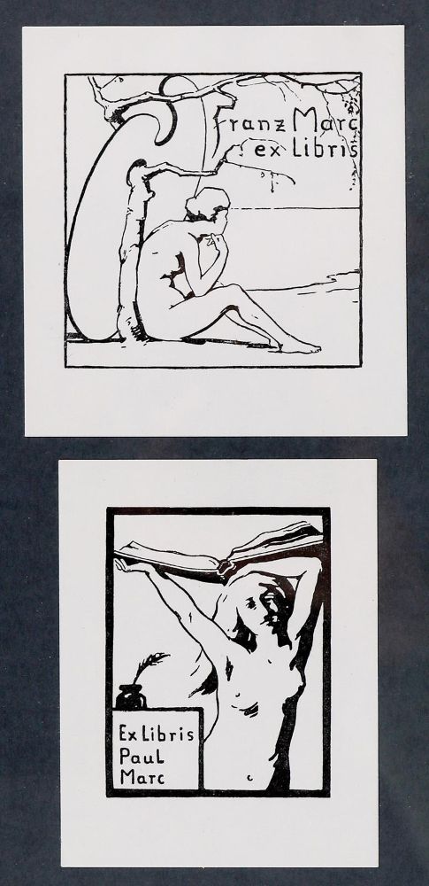 Große Abbildung Nr.1: 133-3829 Marc, Franz: (Künstlergraphik, Marc, Exlibris)