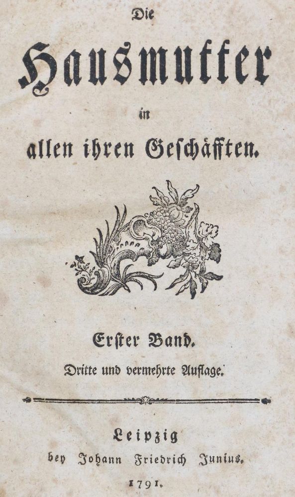 Große Abbildung Nr.1: 133-383 (Germershausen,C.F.).: (Küche und Haushalt, Haushalt)