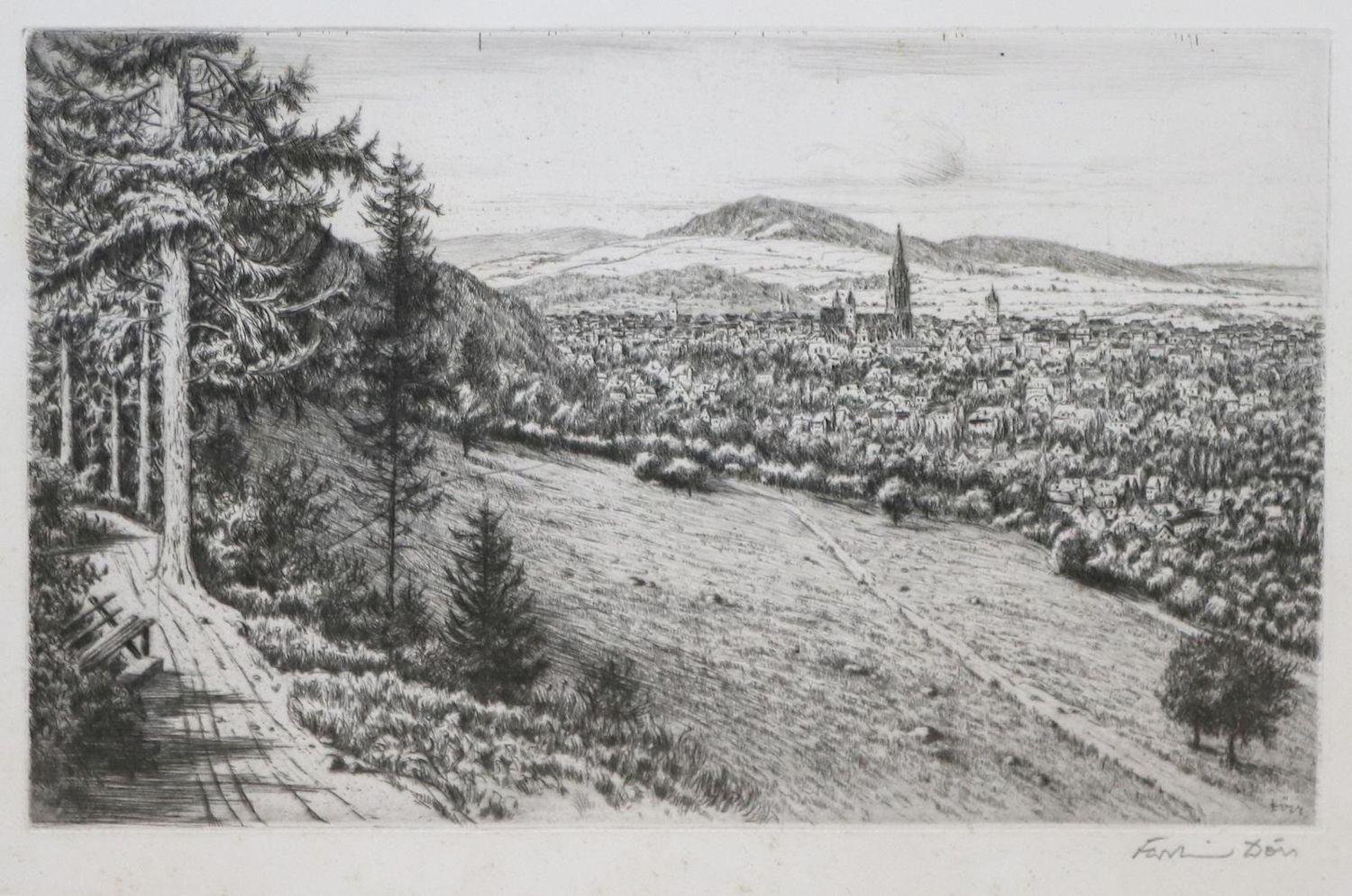 Große Abbildung Nr.4: 133-3843 Meier-Bitsch, Walther: (Künstlergraphik)