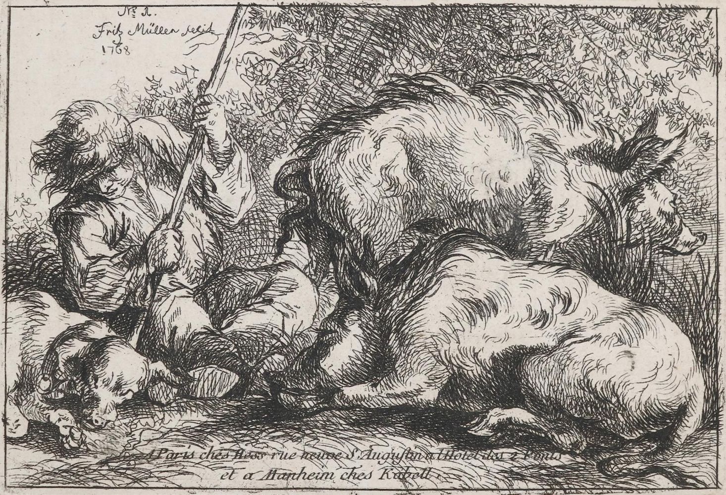 Große Abbildung Nr.1: 133-3870 Müller, Friedrich, gen. Maler Müller: (Künstlergraphik)
