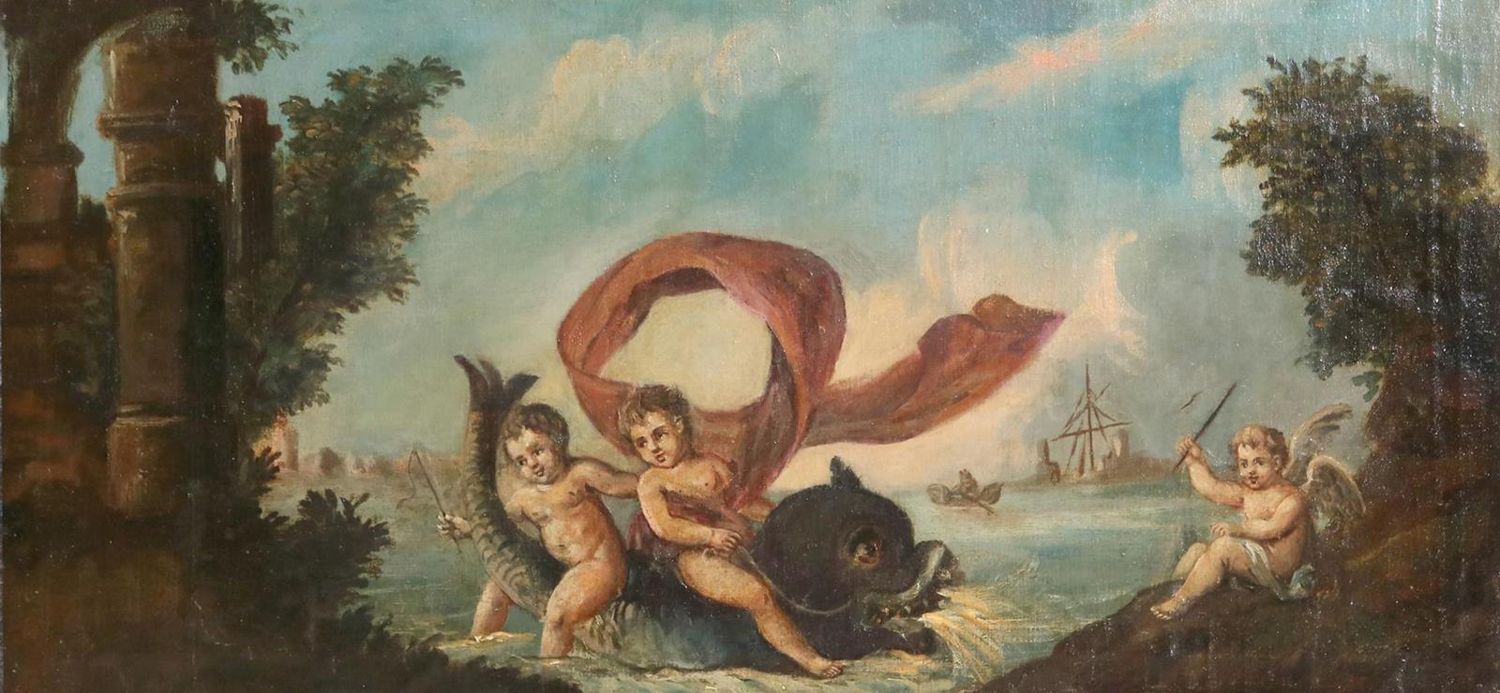 Große Abbildung Nr.1: 133-3872 Mythologische Szene.: (Künstlergraphik)