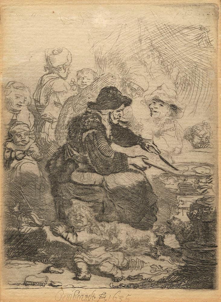 Große Abbildung Nr.1: 133-3961 Rembrandt, Harmensz. van Rijn: (Künstlergraphik)