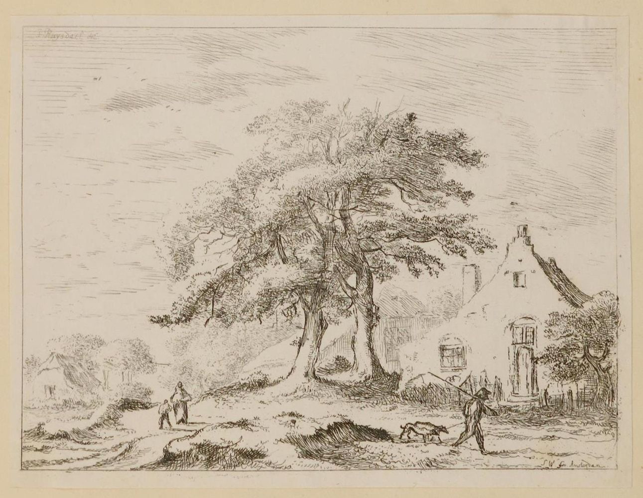 Große Abbildung Nr.2: 133-4017 Ruisdael, Jacob Isaackszoon: (Künstlergraphik)