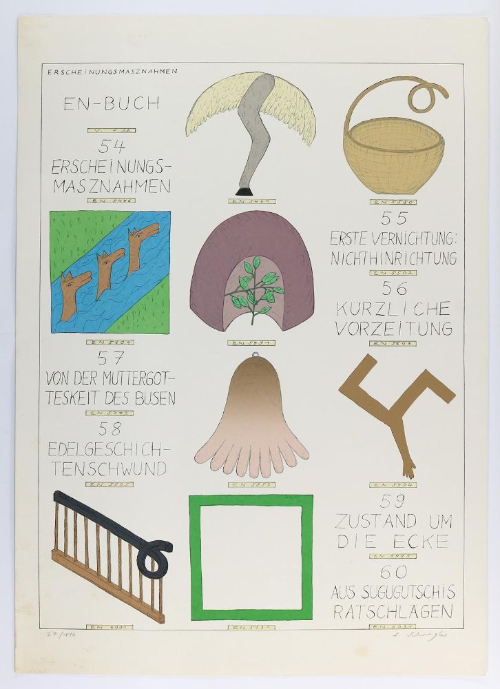 Große Abbildung Nr.1: 133-4067 Schwegler, Fritz: (Künstlergraphik)