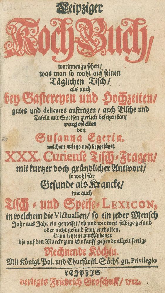Große Abbildung Nr.2: 133-410 Eger,S.: (Küche und Haushalt, Kochbücher)