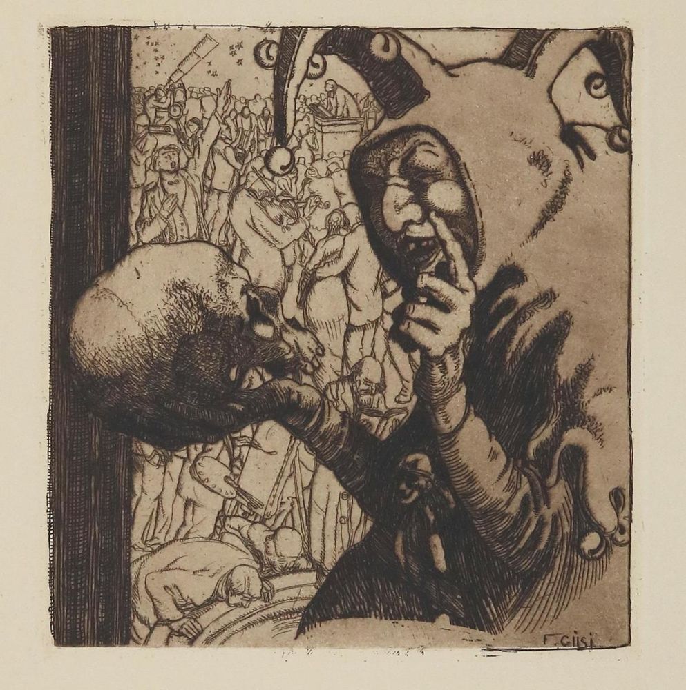 Große Abbildung Nr.1: 133-4144 Gilsi, Fritz: (Künstlergraphik, Totentanz)