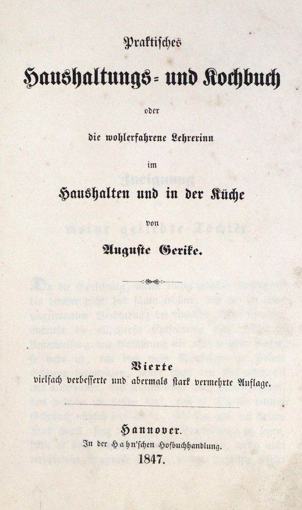 Große Abbildung Nr.3: 133-417 Gerike,A.: (Küche und Haushalt, Kochbücher)