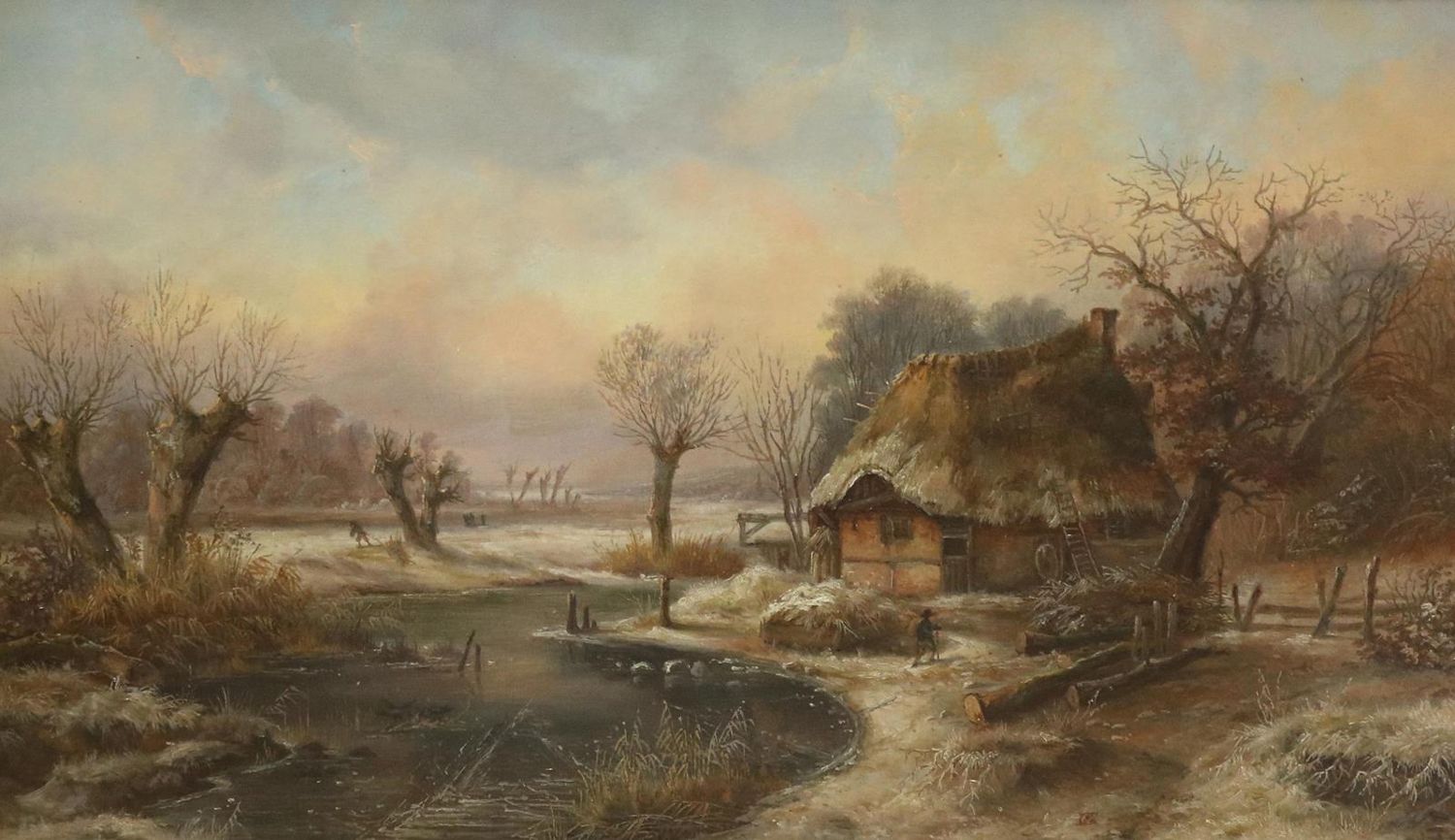 Große Abbildung Nr.1: 133-4235 Winterlandschaft,: (Künstlergraphik)