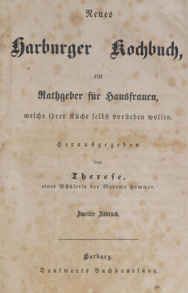 Große Abbildung Nr.1: 133-425 Therese (d.i. T.Prinz).: (Küche und Haushalt, Kochbücher, Harburg)