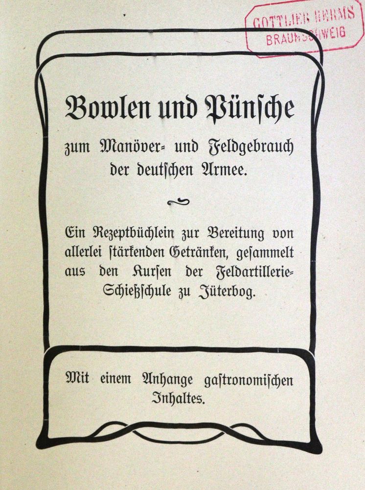 Große Abbildung Nr.2: 133-428 Bowlen und Pünsche: (Küche und Haushalt, Kochbücher, Kriegsküche)