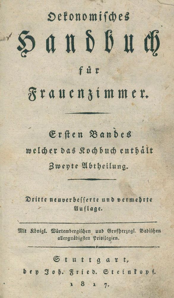 Große Abbildung Nr.1: 133-432 (Löffler,F.L.): (Küche und Haushalt, Kochbücher)