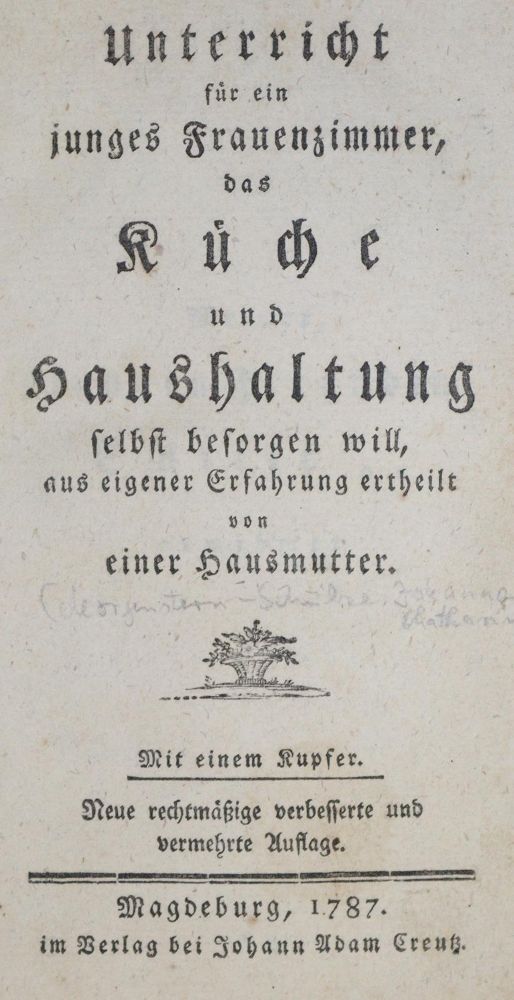 Große Abbildung Nr.1: 133-439 (Morgenstern-Schulze,J.K.).: (Küche und Haushalt, Kochbücher)
