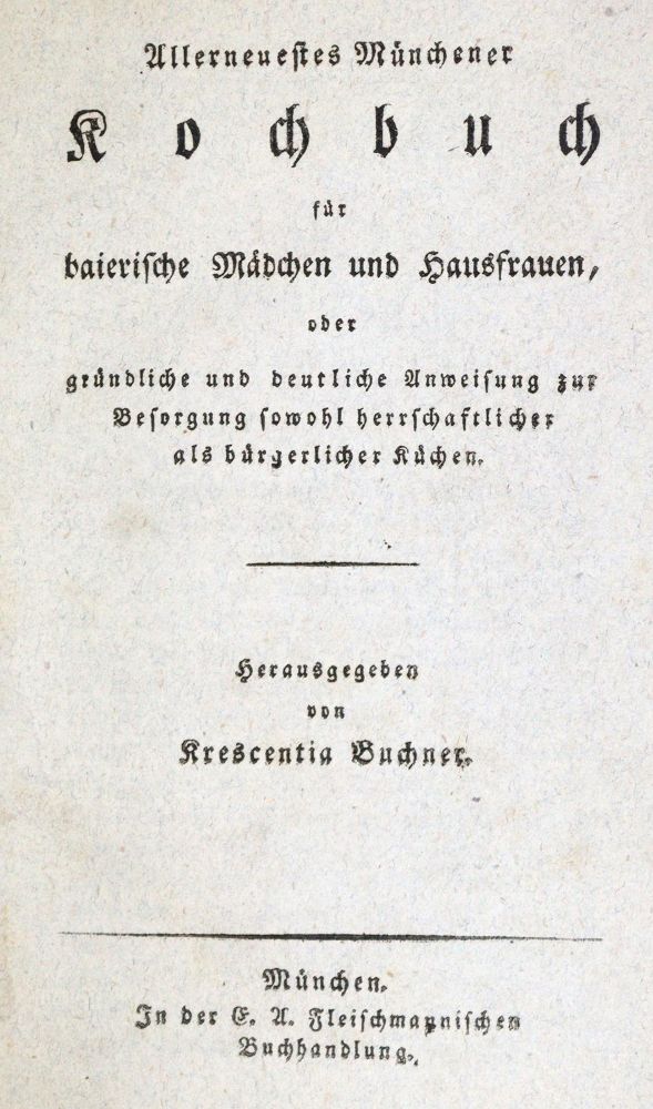 Große Abbildung Nr.2: 133-440 Buchner,K.: (Küche und Haushalt, Kochbücher, München)