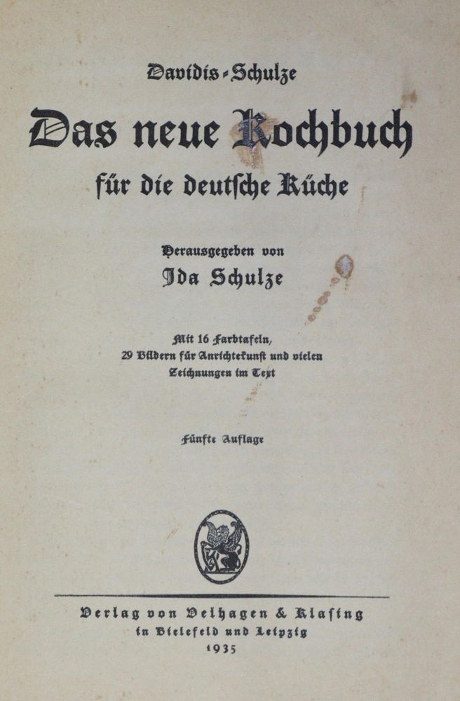 Große Abbildung Nr.1: 133-450 Sammlung: (Küche und Haushalt, Kochbücher)