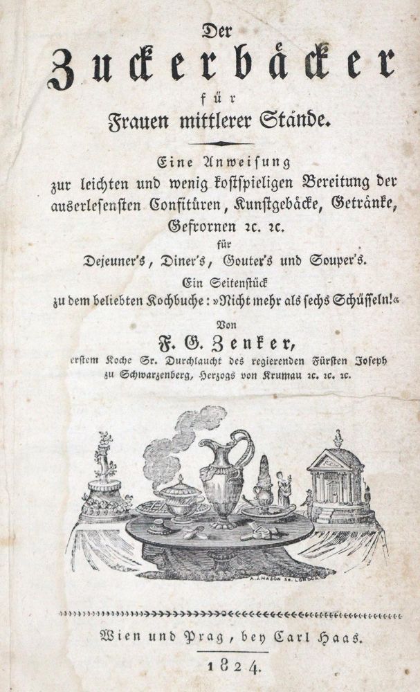 Große Abbildung Nr.1: 133-462 Zenker,F.G.: (Küche und Haushalt, Konditorei)