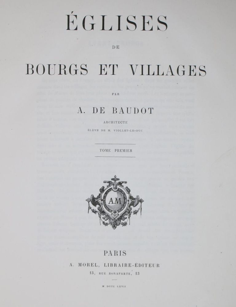 Große Abbildung Nr.1: 133-472 Baudot,A.de.: (Architektur)