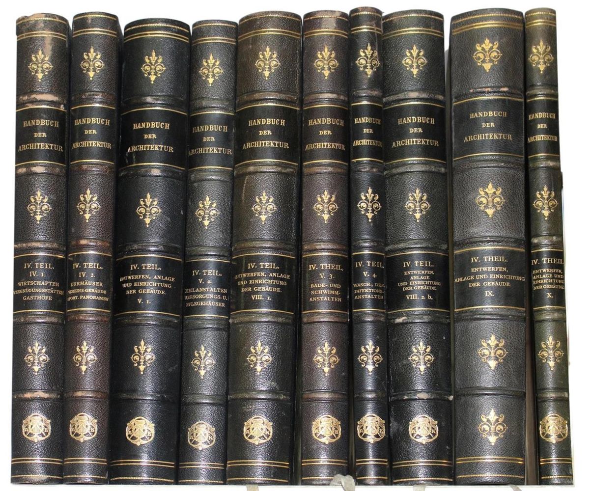 Große Abbildung Nr.2: 133-473 Handbuch der Architektur.: (Architektur)
